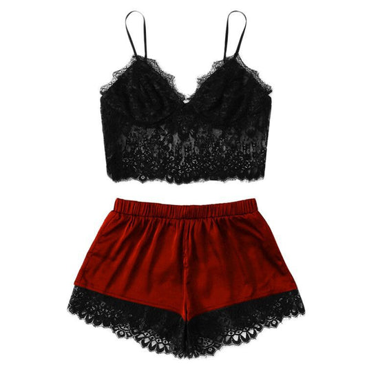 Parisian Night Lingerie Ensemble