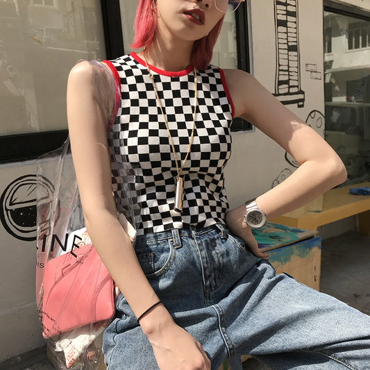 Crop Top Damier