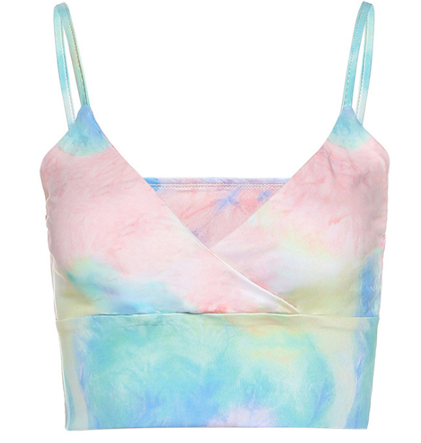 Faded Rainbow Crop Top