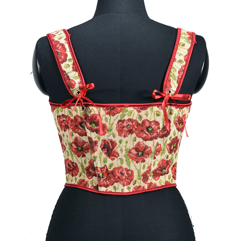 French Embroidered Corset