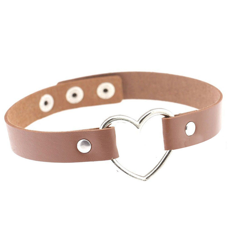 Leather Heart Collar Collection