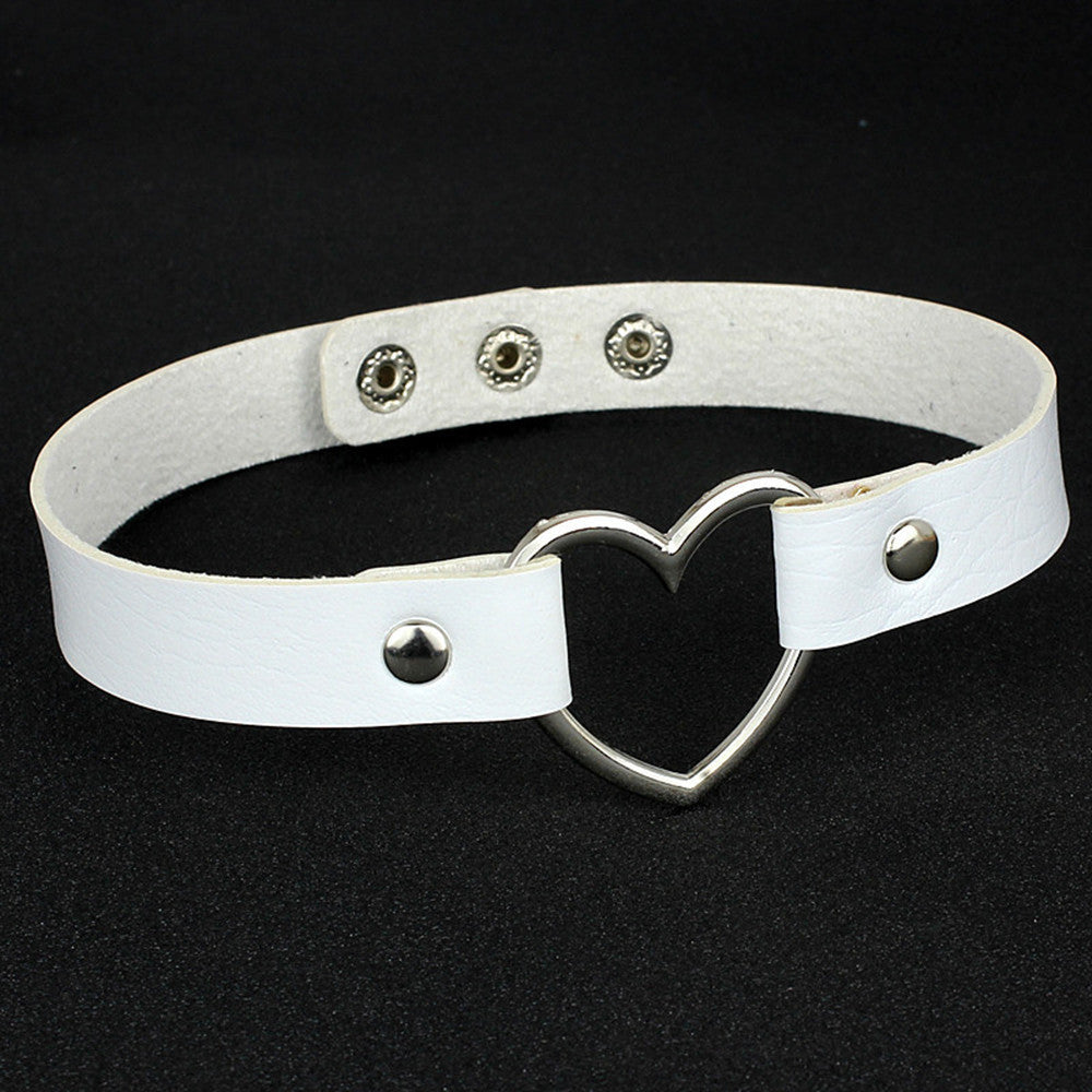 Leather Heart Collar Collection