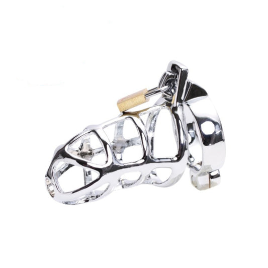 Silver Web Chastity Cage