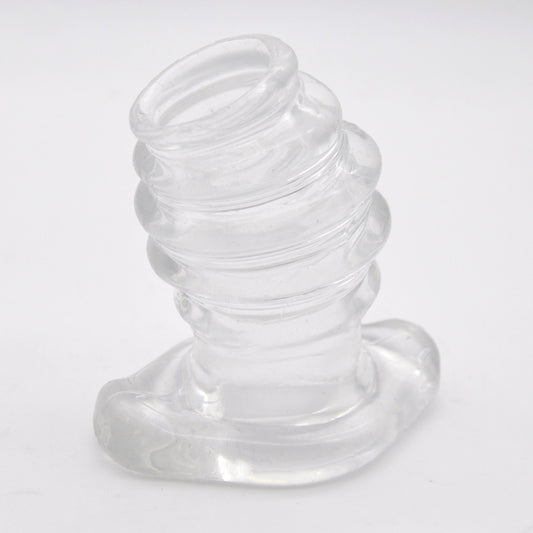 Ribbed Hollow Butt Plug