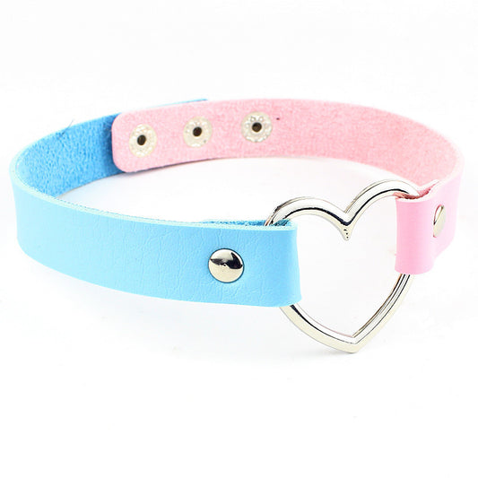 Leather Heart Collar Collection