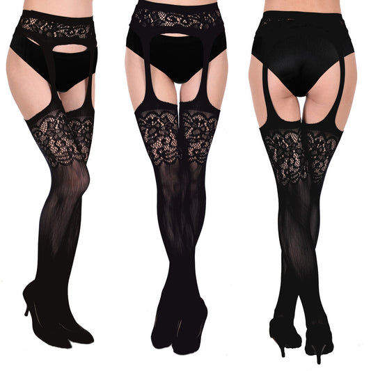 Black Suspender Stockings
