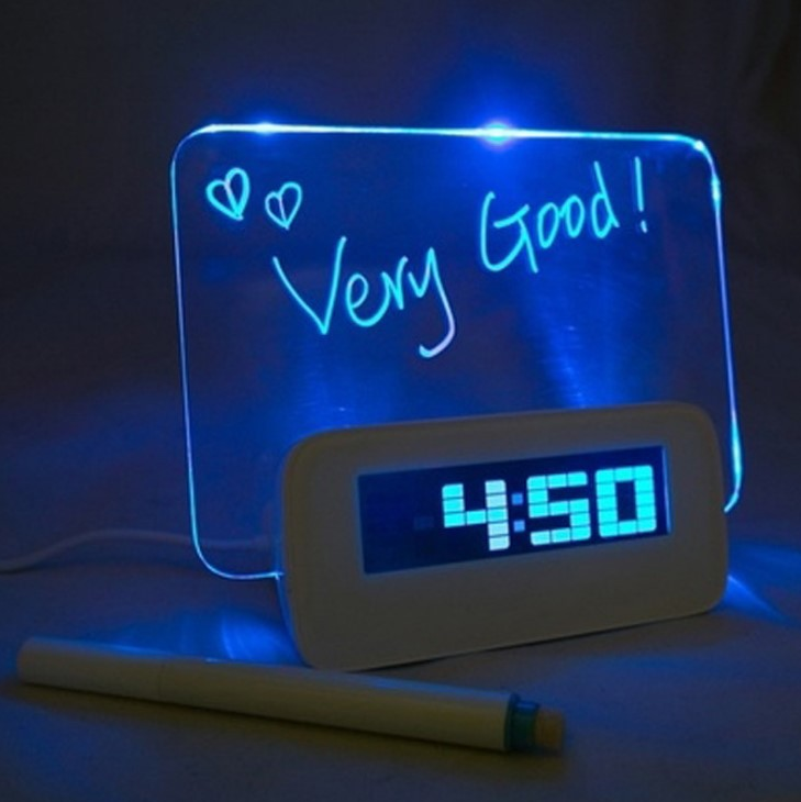 Digital Alarm Clock With Message Board