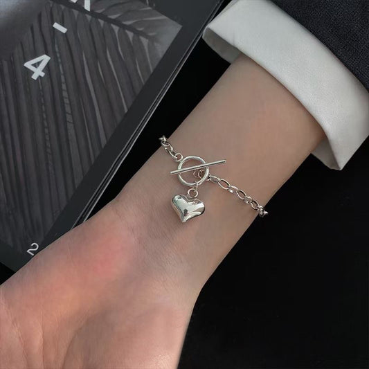Silver Heart Bracelet