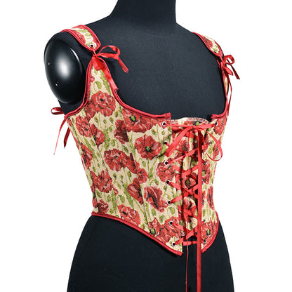 French Embroidered Corset