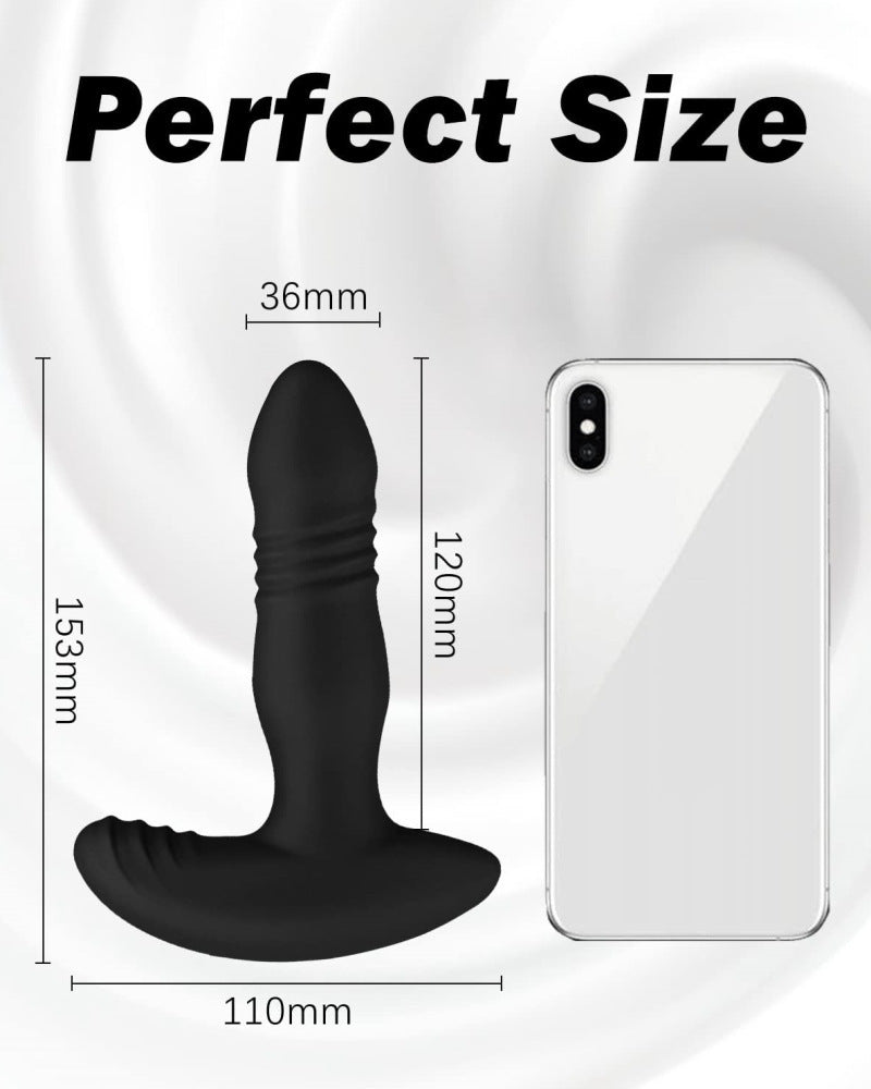 Vibrating & Thrusting Butt Plug