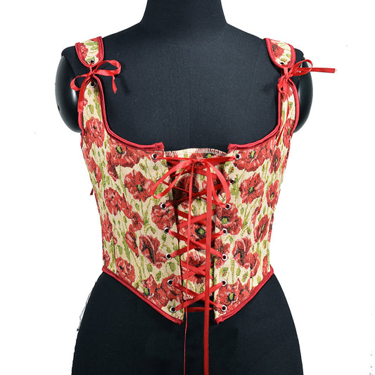 French Embroidered Corset
