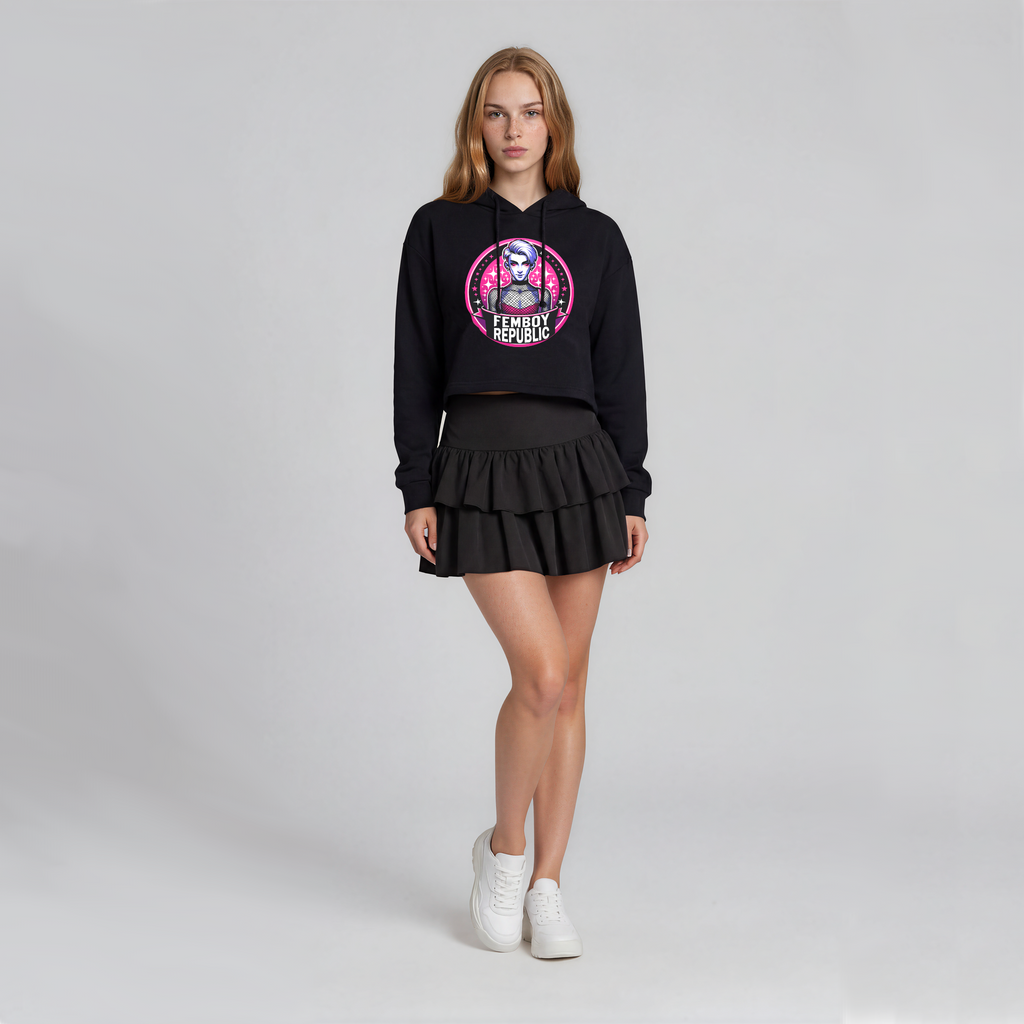 Catboy Crop Top Femboy Republic Hoodie