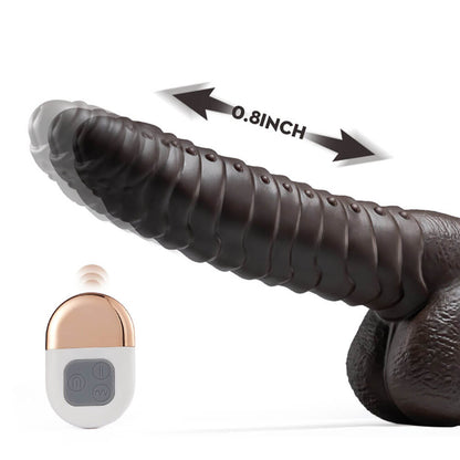 Vibrating Ridged Dildo