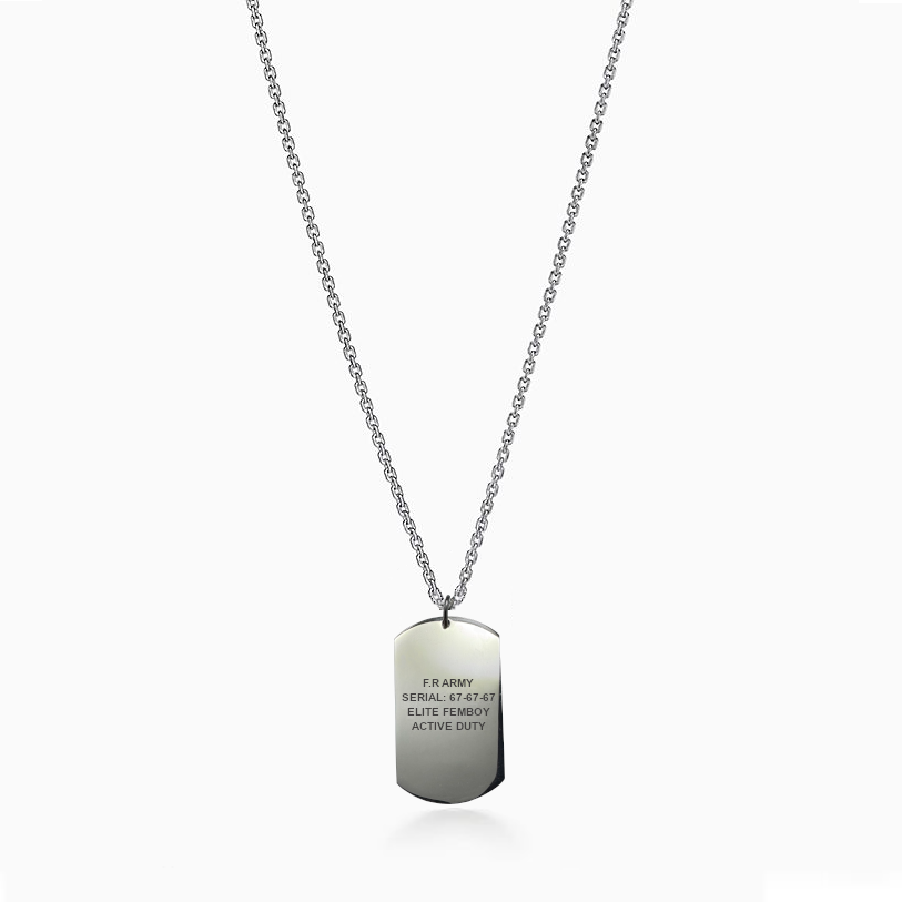 Femboy Republic Dog Tag Chain
