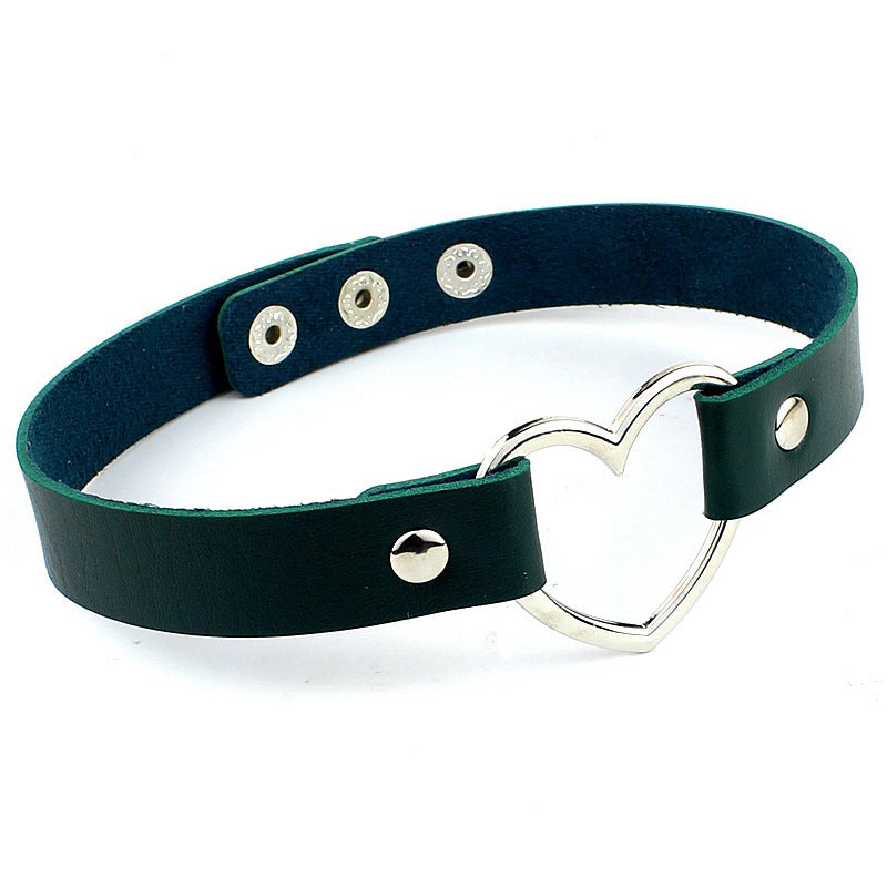 Leather Heart Collar Collection