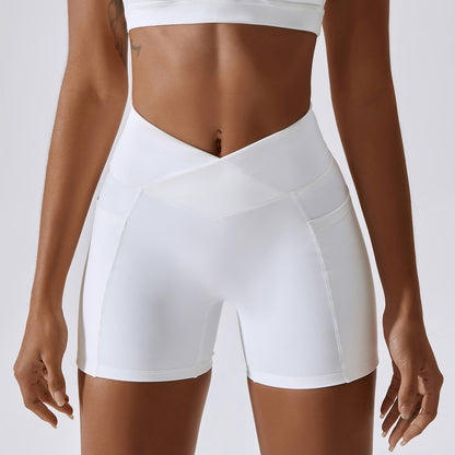 Cross Waist Fitness Shorts