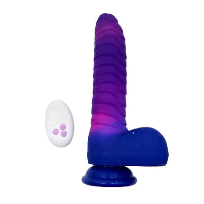 Vibrating Ridged Dildo