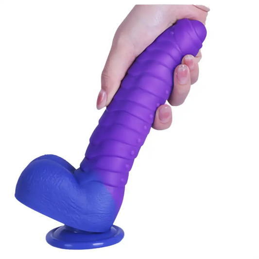 Vibrating Ridged Dildo