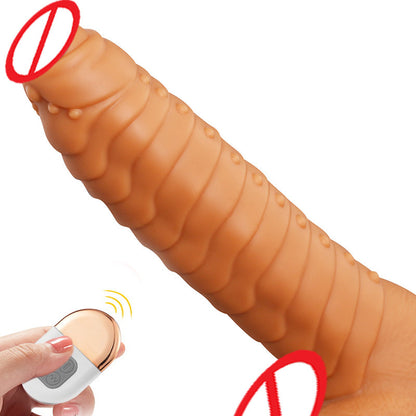 Vibrating Ridged Dildo