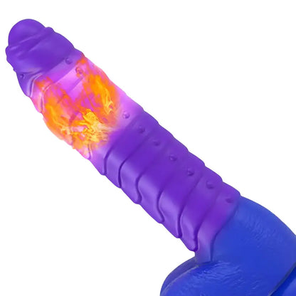 Vibrating Ridged Dildo