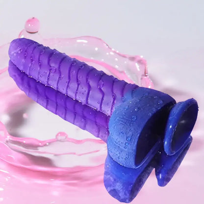 Vibrating Ridged Dildo